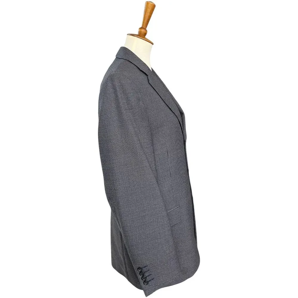 Mens Jack Victor Collection Three Button Classic 100% Wool Blazer Size 38R